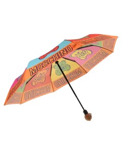 Разноцветный зонт с принтом мишки 30 см детский Moschino