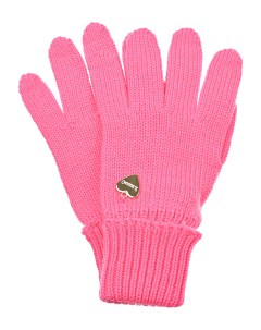 Розовые перчатки из шерсти детские Il trenino