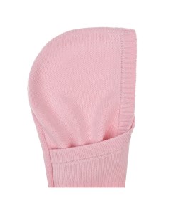 Розовая шапка шлем из шерсти детская Jan&sofie