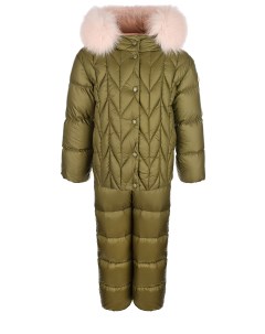 Комплект куртка и полукомбинезон хаки детский Moncler