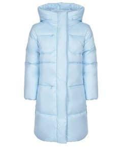 Голубое стеганое пальто пуховик детское Poivre blanc