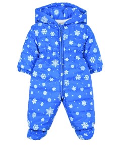 Синий комбинезон с принтом снежинки детский Aletta