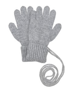 Серые перчатки с отворотом детские Chobi