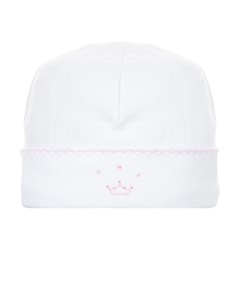 Белая шапка с вышивкой корона детская Lyda baby