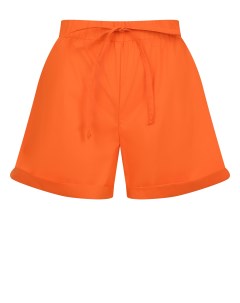 Оранжевые шорты с поясом на кулиске Pietro brunelli