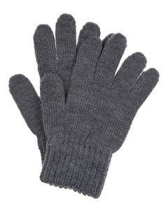 Темно серые базовые перчатки детское Catya