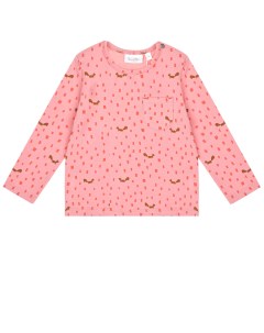 Розовая толстовка с принтом белки детская Sanetta kidswear