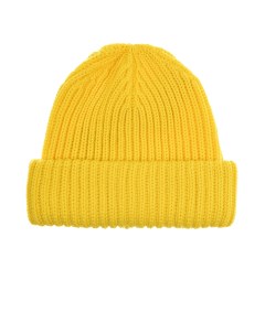 Желтая шапка из смесовой шерсти детская Catya
