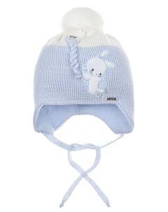 Голубая шапка с декором заяц детская Il trenino