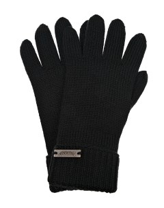 Двойные черные перчатки детские Il trenino