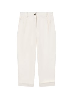 Белые вельветовые брюки детские Dolce&gabbana