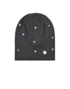 Темно серая шапка с декором звезды детское Il trenino
