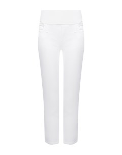 Белые джинсы капри для беременных Pietro brunelli