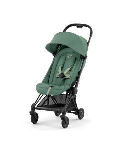 Коляска прогулочная Coya Matt Black Leaf Green Cybex