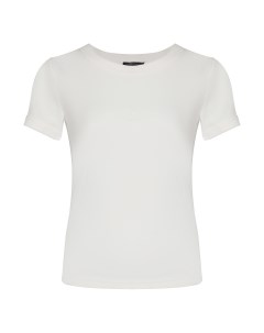 Белая футболка в рубчик Dan maralex