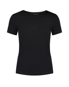 Базовая приталенная футболка черная Dan maralex