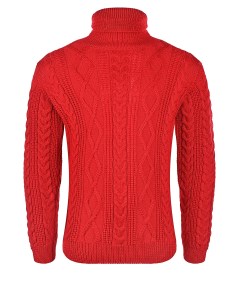 Красный свитер из шерсти детский Arc-en-ciel