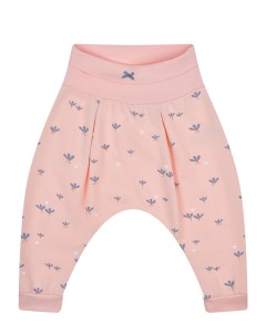 Персиковые спортивные брюки с цветочным принтом детские Sanetta fiftyseven