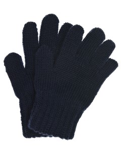 Темно синие перчатки из шерсти детское Maximo
