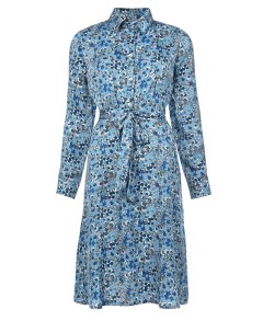 Голубое платье c цветочным принтом Pietro brunelli