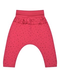 Розовые спортивные брюки под памперс детские Sanetta kidswear