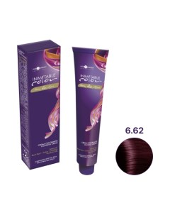 Hair Company Крем краска Inimitable Color 6 62 Темно русый красный пурпурный Hair company professional