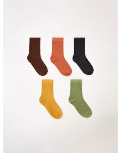 Набор из 5 пар носков в рубчик для мальчиков Sela