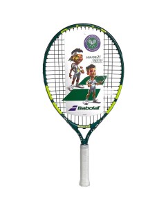 Ракетка для большого тенниса детская 5 7 лет Wimbledon Junior 21 Gr000 140448 зелено салатовый Babolat
