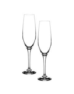 Набор бокалов Аморосо для шампанского 200 мл 2 шт Crystalex