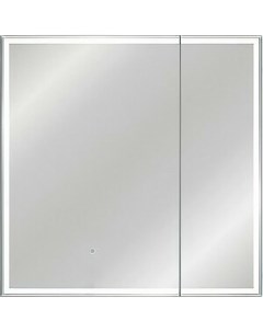 Зеркало шкаф Квартет 80х80 с подсветкой сенсор 2000949237282 Style line