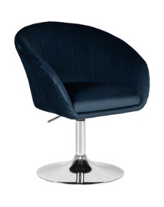 Кресло дизайнерское EDISON LM 8600 синий велюр 1922 20 Dobrin