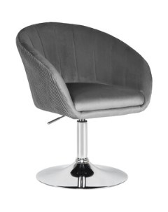 Кресло дизайнерское EDISON LM 8600 серый велюр 1922 19 Dobrin