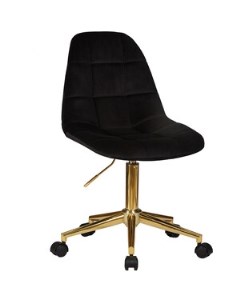 Офисное кресло для персонала DIANA LM 9800 Gold черный велюр MJ9 101 Dobrin