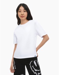 Белая базовая футболка Comfort для девочки Gloria jeans
