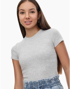 Базовые футболки в рубчик для девочки 2 шт Gloria jeans