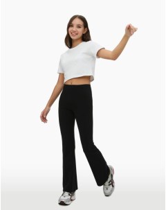 Чёрные легинсы расклёшенные для девочки Gloria jeans