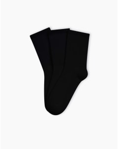 Чёрные базовые носки для мальчика 3 пары Gloria jeans
