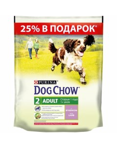 Полнорационный сухой корм для собак с ягненком 600 г 200 г Dog chow