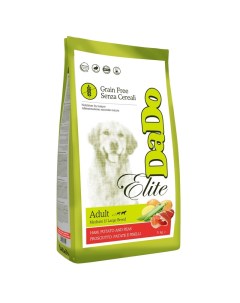 Dog Elite Adult Medium Large Breed Ham Potato Peas Grain Free беззерновой корм для собак средних и к Dado