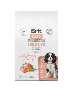 Сare Dog Adult Sensitive Metabolic для собак с морской рыбой и индейкой 12 кг Brit*