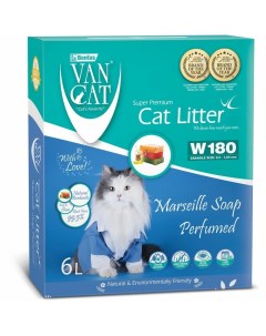 Marsilla Soap наполнитель для кошек 100 натуральный комкующийся без пыли с ароматом марсельского мыл Van cat