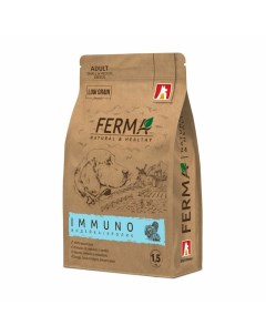 Ferma Immuno сухой корм для собак мелких и средних пород с индейкой и кроликом 1 5 кг Зоогурман
