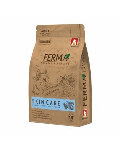 Ferma Skin Care сухой корм для котов с индейкой телятиной и кроликом 1 5 кг Зоогурман