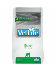 Vet Life Natural Diet Cat Renal сухой корм для кошек при почечной недостаточности 400 г Farmina