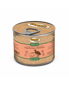 Влажный корм для собак мелких и средних пород с перепелкой и яблоком в консервах 240 г Organic сhoice
