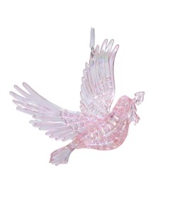 Подвеска Взмах крыльев 15х15 см пластик розовый Нет марки