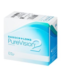 Линзы контактные мягкие Balafilcon A Bausch Lomb Бауш энд Ломб PureVision 2 3 75 8 6 6шт Bausch & lomb