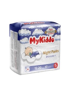 Подгузники трусики для детей ночные Night MyKiddo 12 20кг 17шт р XL Кванчжоу дафенг имп и эксп