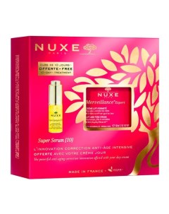 Набор для лица Nuxe Нюкс Крем лифтинг для нормальной кожи Merveillance Expert 50мл Сыворотка антивоз Laboratoire nuxe