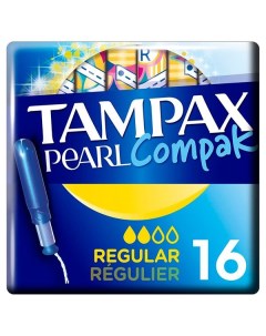 Тампоны с аппликатором TAMPAX Тампакс Compak Pearl Regular Duo 16 шт Hyginett kft